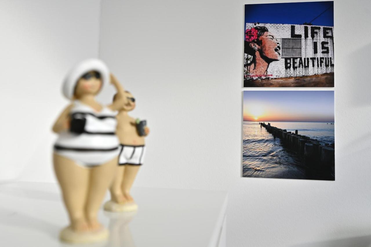 Ferienwohnung La Mola Glowe Buitenkant foto